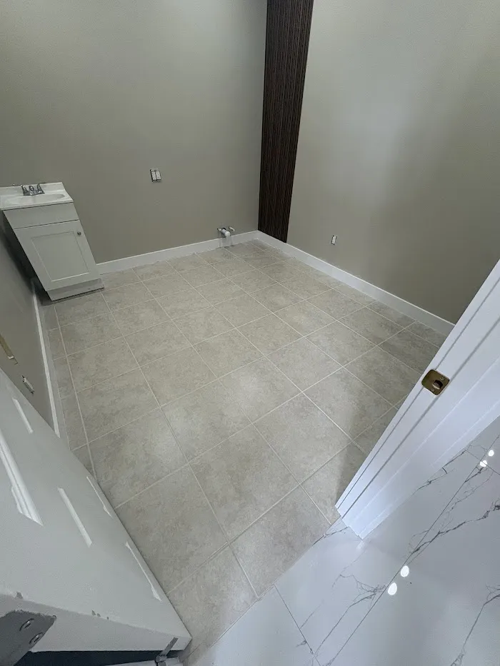 Commercial tile and grout cleaning with color sealing – Nail salon suite – West Palm Beach, FL. - After