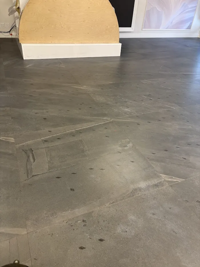 Tile Restoration and grout color sealing for an event hall – West Palm Beach, FL - Before