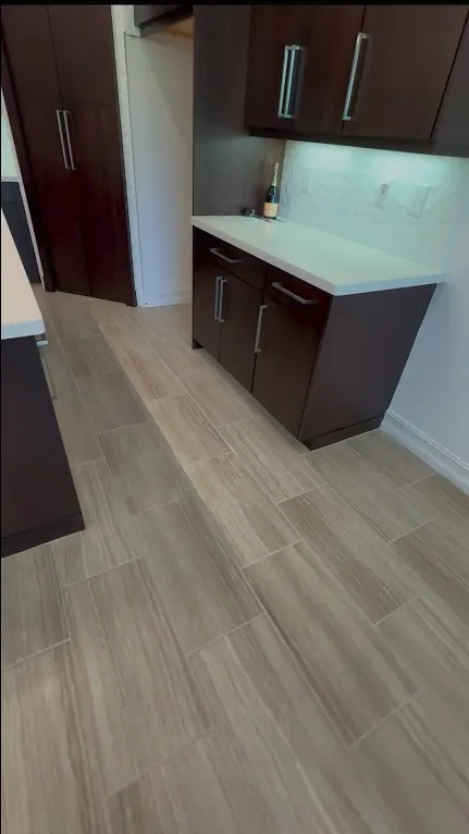 Bath Floor Tile and Color Sealing Restoration - Miami Dade, Florida After