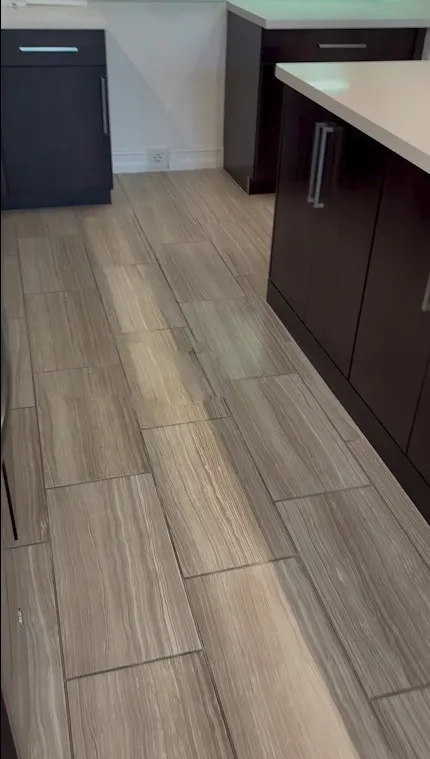 Bath Floor Tile and Color Sealing Restoration - Miami Dade, Florida Before